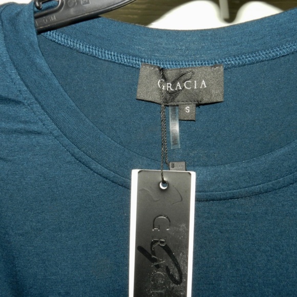 Gracia Ruffle Sleeve Top Vegan S NWT - Picture 5 of 5